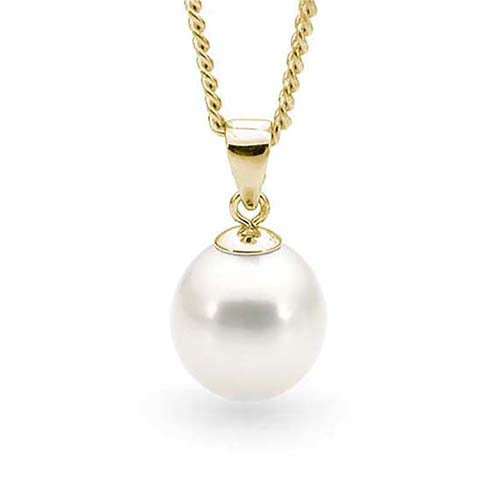 9k Yellow Gold Freshwater Pearl Pendant